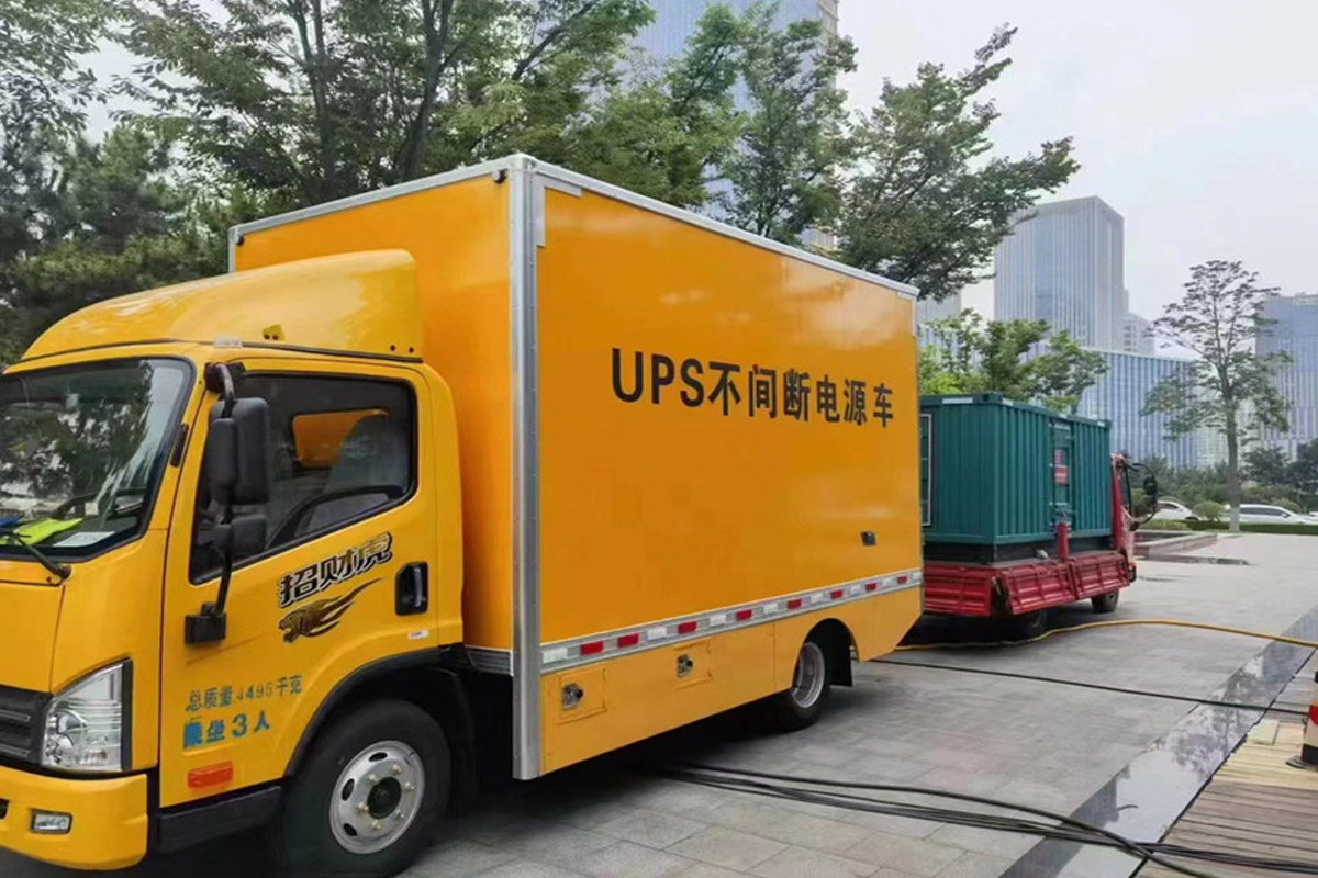 灌南发电机租赁施工现场